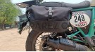For Royal Enfield Bear 650 Soft Pannier Bags and Mounting Rails Black - SPAREZO